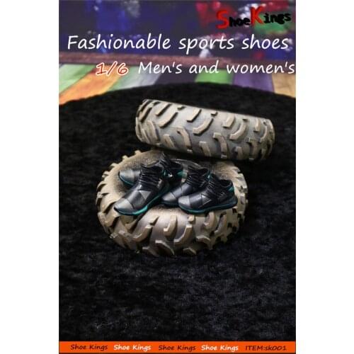 Hot Sales 1/6th Model SK001 Fashion Trendy For Boys Girls Solid Casual Shoes Boots Model For 12inch Doll Figures Collection