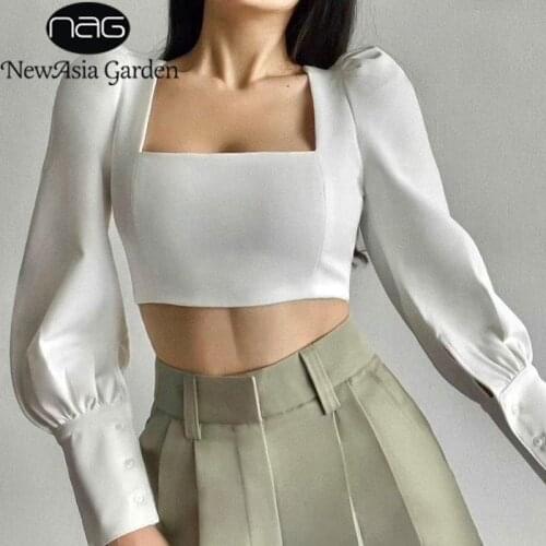 Блузки на пуговицах NewAsia Garden China At AliExpress