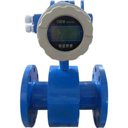New Arrival Digital Display Integrated Electromagnetic Flowmeter 50MM Sewage Treatment Intelligent Electromagnetic Flow Meter