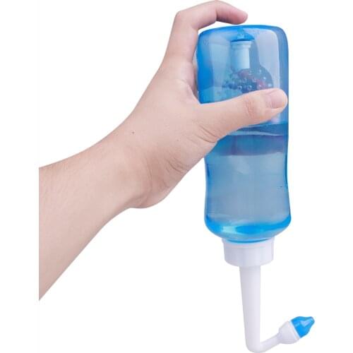 300/500ML Cleaner Spray Neti Pot Avoid Sinusitis Rhinitis Treatment Plastic Nasal Irrigator Pressure Valve Control