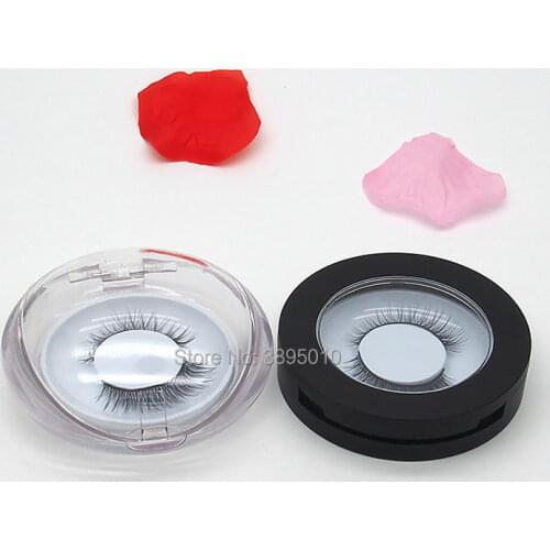 Professional False Eyelashes Round Black Storage Box 3 Styles Can Choose Only Empty Box F711