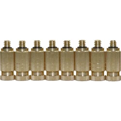 50 pcs 0.1-0.7mm Mist cooling Atomizing sprayers 3/16 male thread Industrial Humidifier nozzles Garden Irrigation Cooler fitting