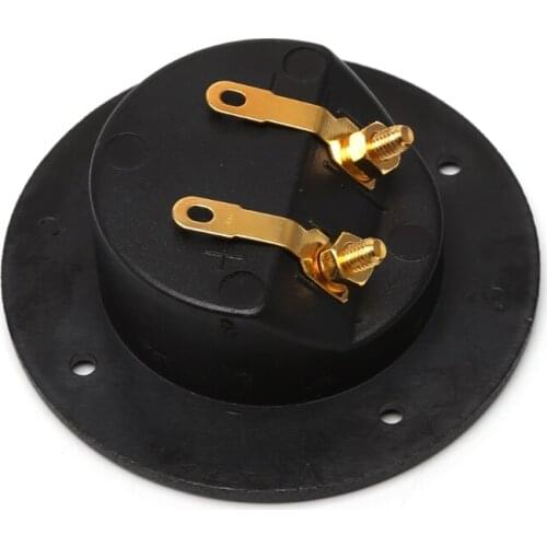 Car Stereo Speaker Box Terminal Round Spring Cup Connector Subwoofer Plug