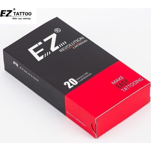 RC1217M1C-1 EZ Revolution Tattoo Needles Cartridge Curved /Round Magnum #12 0.3mm for Cartridge machines and grips 20 pcs /box