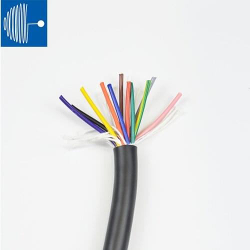 TRIUMPHCABLE/SHENGPAI 1/2 meter UL2464 24AWG 9core 12core Multi Core Wire High Flexible Unshielded Drag Chain Cable Control Wire