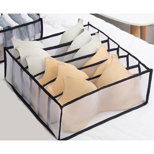 Underwear Storage Box With Compartments Socks Bra Underpants Organizer Drawers Divider Storage Box Cabinet Drawer Divider