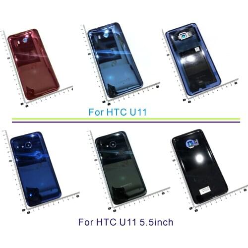 For HTC U11 5.5 inch Back Cover Door Rear Glass Housing Case For HTC U11 5.5inch Battery Cover With Camera Lens