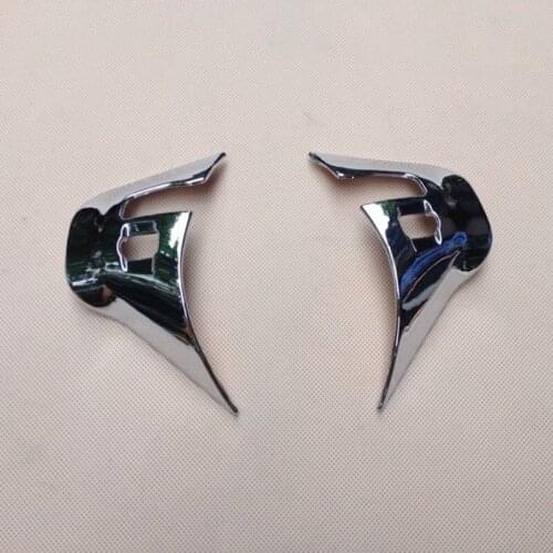 For 2014 2015 2016 Peugeot 2008 Steering Wheel Protector Cover Trim ABS Chrome Decoration Car-styling Accessories