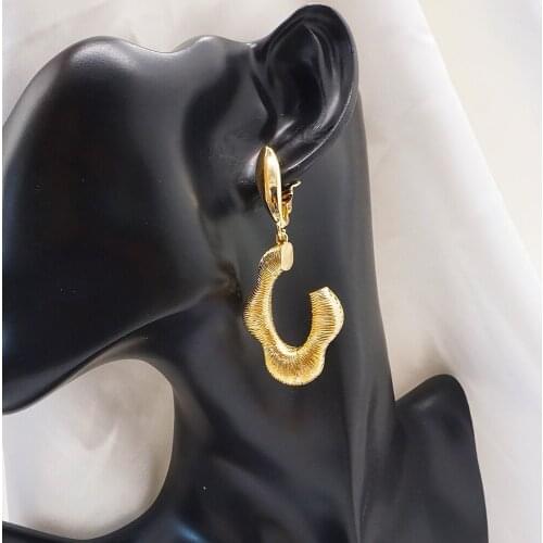 Trend 2020 African Nigerian Dubai Jewelry Sets Wedding Jewelry Set Women Geometric Pendants Earrings Gift Party wholesale