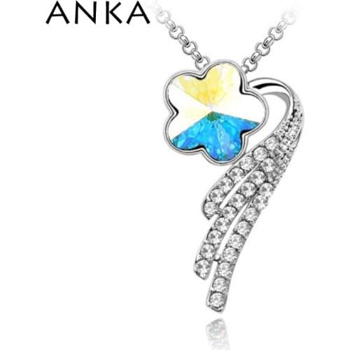 Flower Jewelry Crystal Pendant Necklace Jewelry Classic For Women Mothers Day gift Main Stone Crystals from Austria #78392