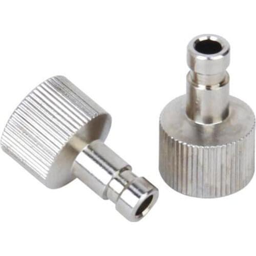 1 Pair Stainless Steel Inlet Joint for Airbrush Spray Gun,Connector for Air Brush Spraying Gun Tool Parts