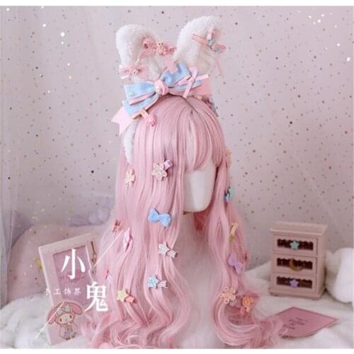 1pc sweet bling bling Lolita bow star flower Sequins hairpin hair accessories B485