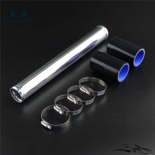 32mm 1.26" Aluminum Intercooler Turbo Pipe Piping Tube+Silicone hose Clamps Kits
