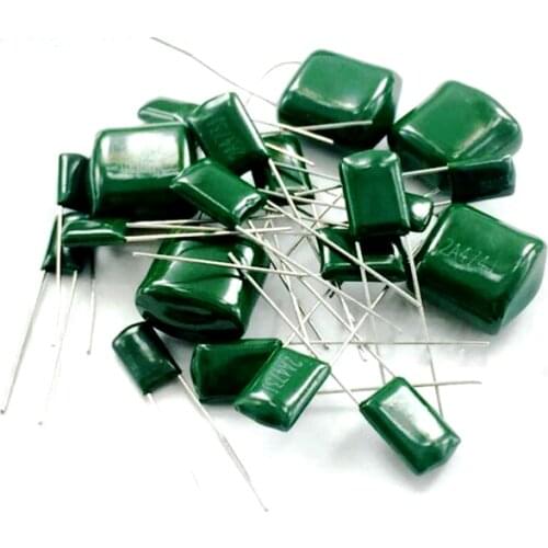 50pcs Polyester film capacitor 630V 1nF 1.5nF 10nF 22nF 33nF 47nF 2J102J 2J152J 2J222J 2J472J 2J682J 2J103J 2J223J 2J333J 2J473J