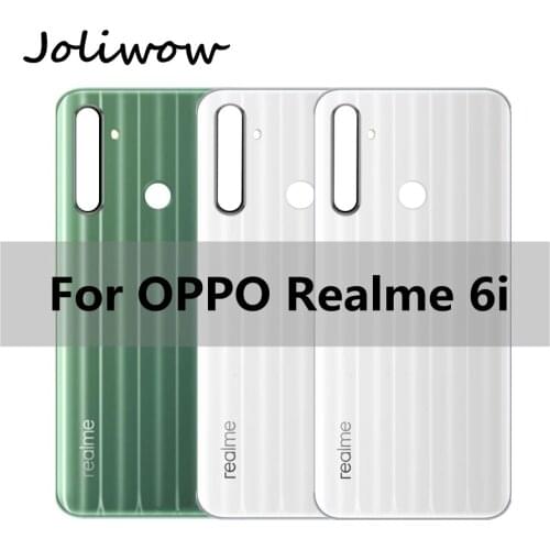 6.5 inch For OPPO Realme 6i Back Battery Cover Rear Housing Door Glass Case for Realme 6 i Battery Cover