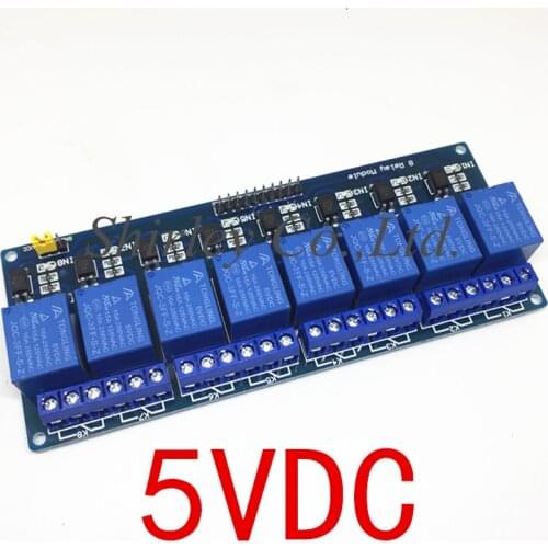 1pcs 5v 8 channel relay module with optocoupler. Relay Output 8 way relay module for arduino In stock 5VDC