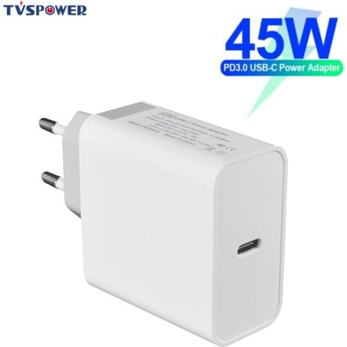 45W PD Power Adapter Supply USB-C Type C Phone Charger for iphone ipad Smartphone for Macbook Pro XIAO MI AIRBOOK HUAWEI Laptop