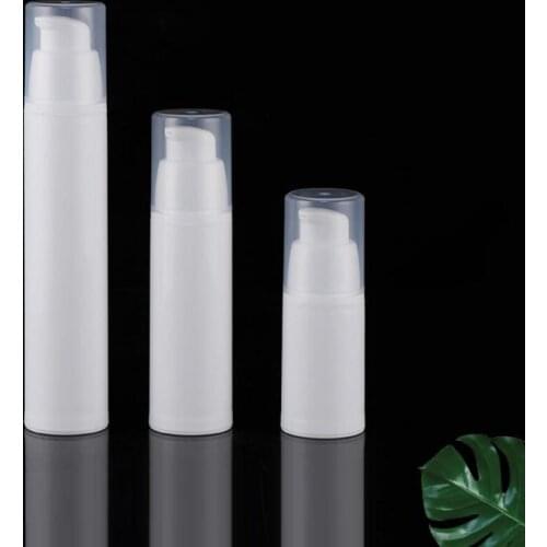 15ml white plastic airless bottle lotion emulsion serum hyaluronic toner foundation skin care cosmetic packing