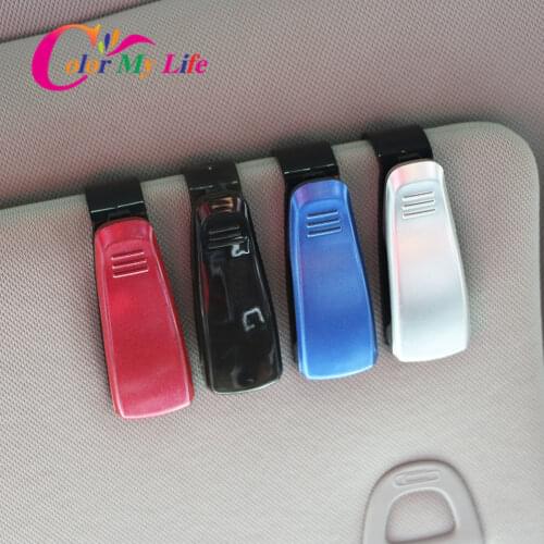 Color My Life 1Pc ABS Car Organizer Glasses Holder Case Card Ticket Holder for Toyota C-HR CHR 2016 - 2020 Accessories