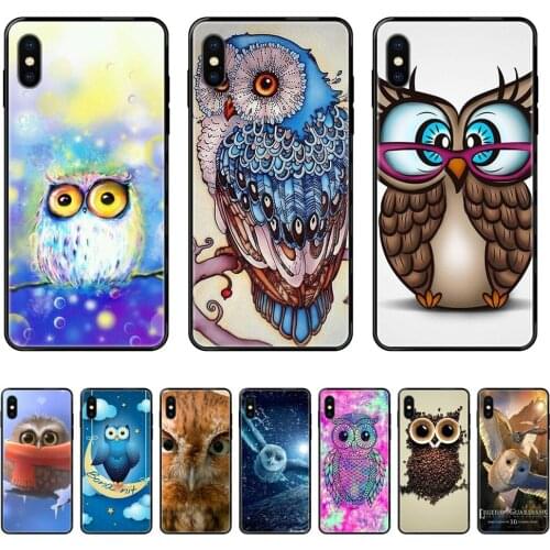 Cute Owl Animal Pattern Painted Design Personnaliser For Xiaomi Redmi 3S 4X 4A 5 5A 6 6A 7 7A 8 8A 8T 9 9A K20 K30 S2 Y2 Pro