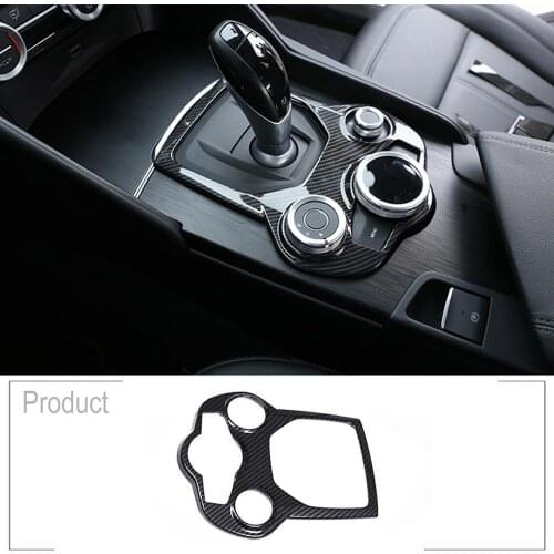 ABS Chrome Center Console Decoration Frame Trim Car Parts For Alfa Romeo Giulia Stelvio 2017 2018