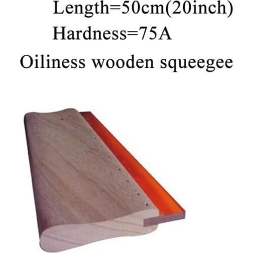 Length=50cm/20"oiliness wooden handle squeegee 75 Durometer