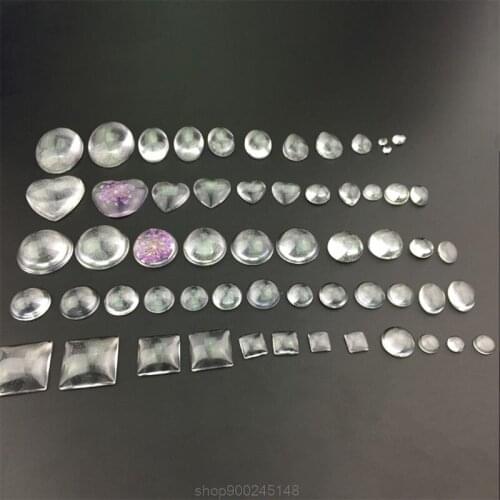 Gem Jewelry Silicone Mold Oval Teardrop Square Heart Round Shapes, for Polymer Clay, Crafting, Resin Epoxy O19 20 Dropshipping