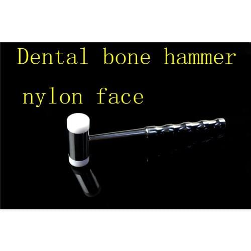 Double-headed Nylon Dental Bone Hammer Stainless Steel Handle Autoclave Dentist Instrument Teeth Surgical Extraction Tool