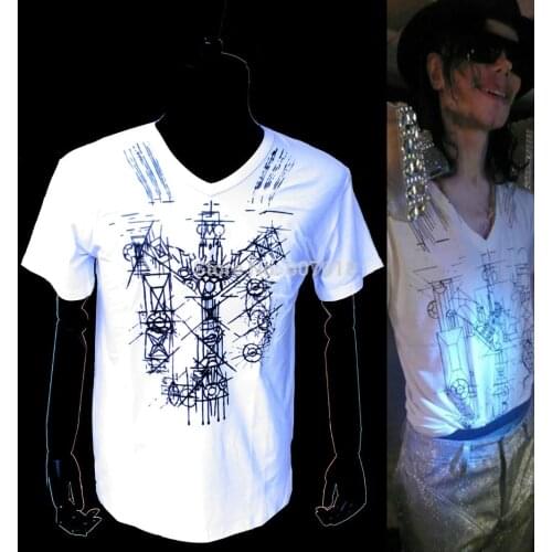 MJ Michael Jackson This is it Thriller limited Edition White Novelty T-Shirt Summer