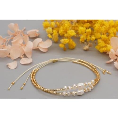Go2boho 2021 Miyuki Beaded Bracelets Freshwater Pearl Thin Bracelet For Women Jewelry Bijoux Femme Friendship Simple Pulseras