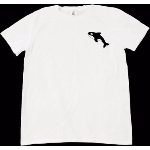 Orca Whale Print Women tshirt Cotton Casual Funny t shirt For Lady Top Tee Hipster Drop Ship F682