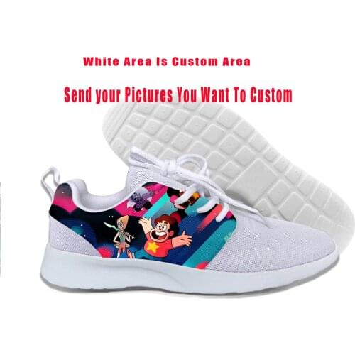 Hot Fashion funny Cartoon Steven Universe Shoes Men/Women 3D printed Lightweight Sports Shoes Breathable Fashion Running Shoes