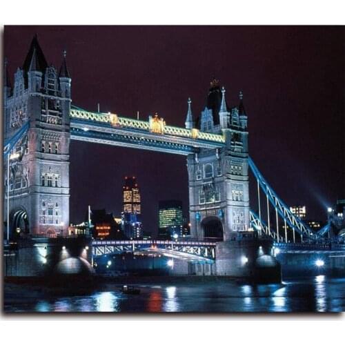 New Needlework Diamond Painting Pairs city night Landscape Diamond Embroidery All Square Drill Rhinestone Mosaic Picture ZC037