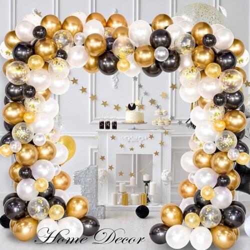 Birthday party decoration balloon set 10 inch latex ball 12 inch sequined balloon balloon chain set wedding party decoration set