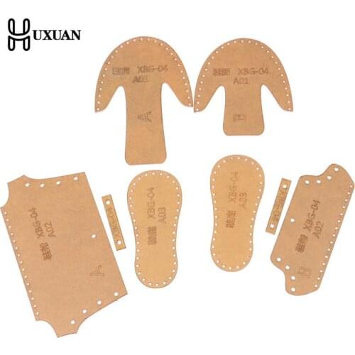 New DIY Handmade Leather Craft Small Shoes Boots Key Ring Pendant Hanging Pattern Acrylic Template