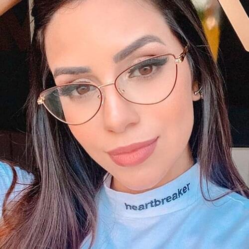 80054 Anti-blue Light High Quality Metal Glasses Frame for Men Women Optical Fashion Computer Eyeglasses