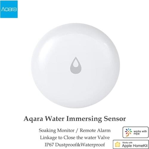 Original Aqara Water Immersing Sensor Flood Water Leak Detector for Home Remote Alarm Security Soaking Sensor Work For Mi Home
