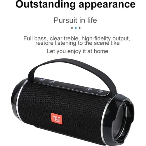 40W portable bluetooth speaker subwoofer outdoor waterproof wireless speaker with USB TF FM auxiliary microphone mp3 music cente