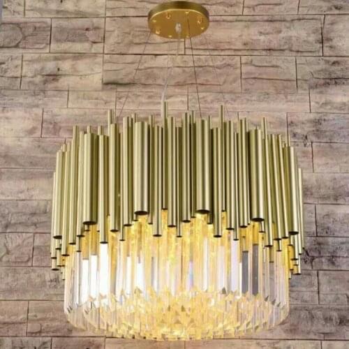 Postmodern light luxury crystal living room chandelier High-end restaurant bedroom creative lighting lamps clothing store lamp