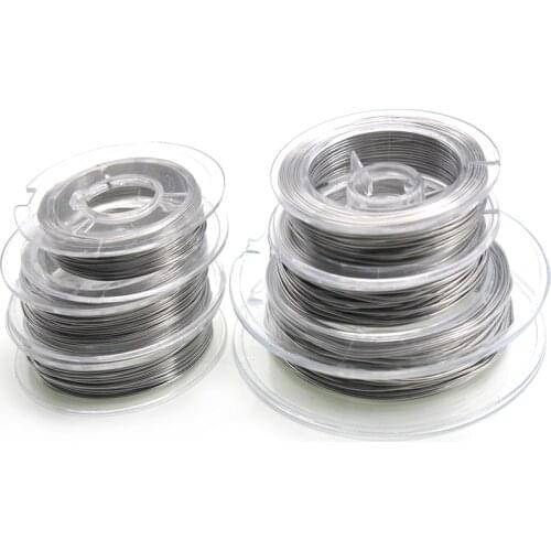 10meter 316L Stainless Steel Round Beading Wire Rope Cord Thread String For DIY Necklace Bracelets Jewelry Making DIY Findings