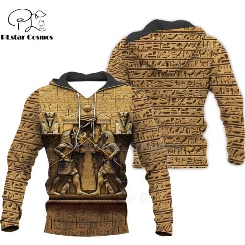 Mysterious retro ancient Horus Egypt goddess Pharaoh totem 3d hoodies/Sweatshirt Winter autumn funny long sleeve streetwear-12