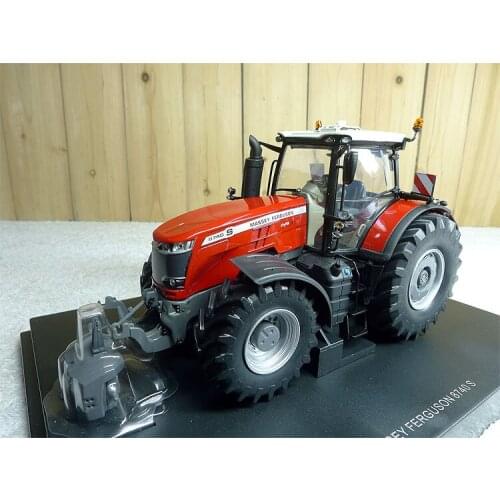 UH 1:32 5293 MF 8740 S Tractor Alloy Metal Diecast Cars Model Toy Vehicles For Children Boy Toys