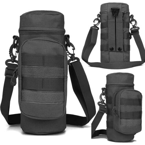 Outdoor Tactical Molle Water Bottle Bag Multi-Function Water Bottle Bag Waist Large-Capacity Water Bottle Bag Detachable Strap