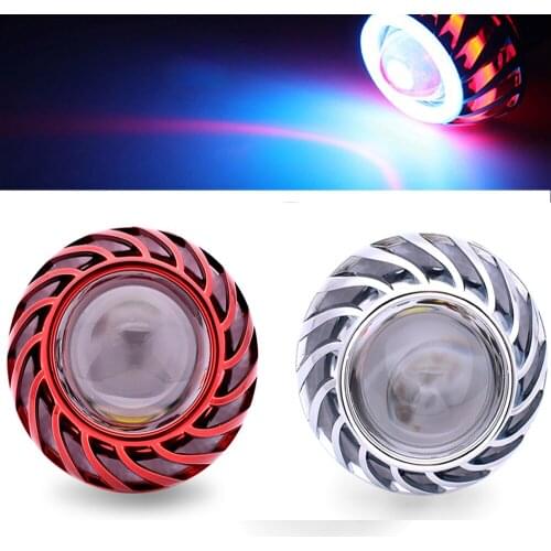 Universal Motorcycle Headlight 12V Angel Devil Eye Auxiliary Fog Lamp For Yamaha bt 1100 TRX850 XJ6 DIVERSION Tenere 700 TENERE