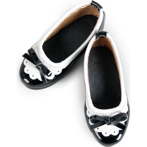 [wamami] 122# Back 1/4 MSD DOD BJD Dollfie Mid Heeled Bowite Synthetic Leather Shoes