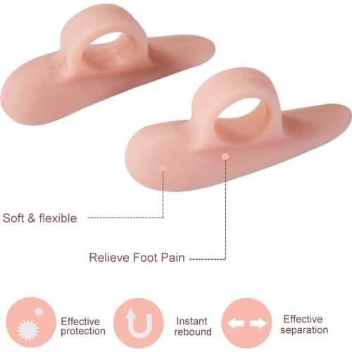 1pair Overlapping Toe Bending Correction Of Hallux Valgus Brace Hammer Toe Partial Toe Hammertoes Points Separating Means C1426