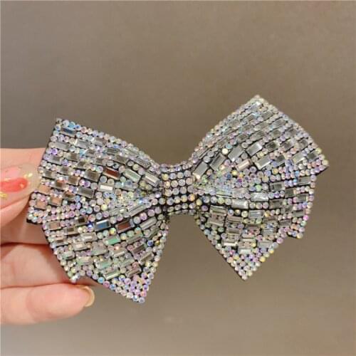 1PC Metals Crystal Hair Clips Rhinestone Flower Hair Pins Bow Knot Barrette Butterfly Hairgrips Women Girl Hair Styling Tool