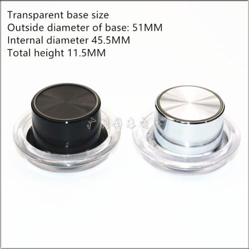 10 Pieces Diameter 39MM height 22MM With transparent base Plastic Light transmission Knob Cap Flower Shaft Inner Hole 6MM