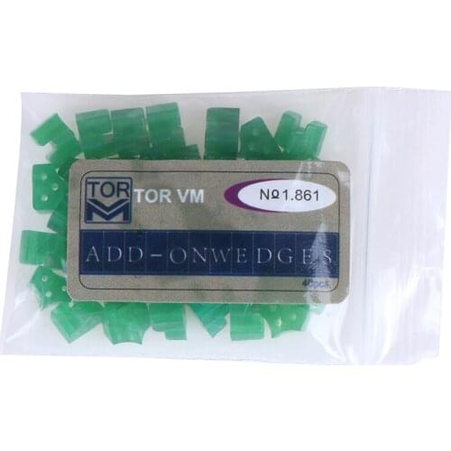 40pcs/bag Dental Silicone Add On Wedges Rubber Delta Ring Tine Dental Wedges Rubber TOR VM Delta Ring Tine
