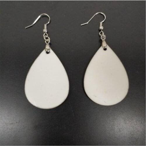 50 Pairs /lot Sublimation Blanks Earring MDF Sublimation Printing Dangle Earrings Heat transfer printing